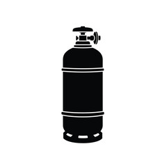 Pressurized gas cylinder with valve for various industrial uses