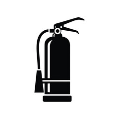 Fire extinguisher icon, safety equipment for emergency fires