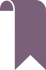 Purple bookmark icon vector