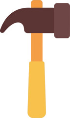 Hammer tool icon construction diy flat design