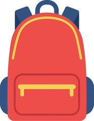 Red backpack school bag travel gear kids backpack