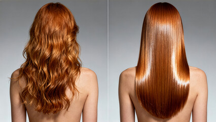 Fototapeta premium woman with long hair
