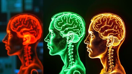 Comparison of brain structure and artistic scenes