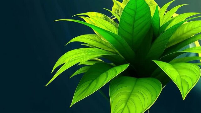 An abstract image of a human head with branches and leaves instead of a brain, symbolising unity with nature. Suitable for articles on psychology, ecology, harmony with nature, as well as for illustra