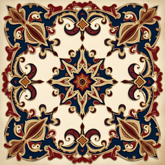 Elegant floral pattern with vintage style