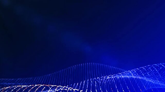 abstract blue wave background