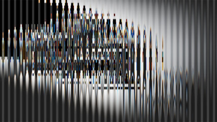 Digital glitch abstract background with distorted pixels effect