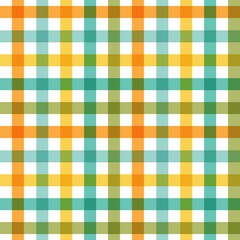 Seamless Gingham Pattern in Autumn Colors