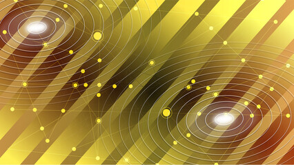 Digital technology and big data analysis background. Abstract technology background with glowing star pattern, digital science design concept, and energy network illustration. A beautiful macro image.