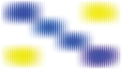 Abstract Linear Flow in Blue and Yellow Tones - Dynamic Digital Art with Gradient Blur Effects