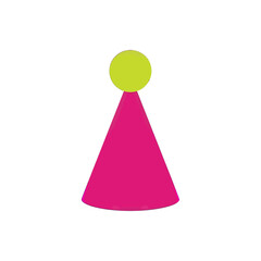 Obraz premium Brightly colored geometric composition showcasing a cone and sphere design art