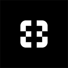 A futuristic, modular EB or BE monogram logo. This elegant design is perfect for professional high-tech startups, innovative engineering firms, or security services.