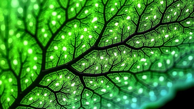 Natural close-up of green textured leaves with water droplets - Powered by Adobe