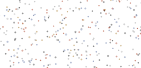 Abstract pattern of colorful dots scattered against a white backdrop. Ideal for digital art, website backgrounds, and design elements. Suitable