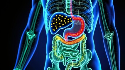 Schematic diagram of human body system comparison