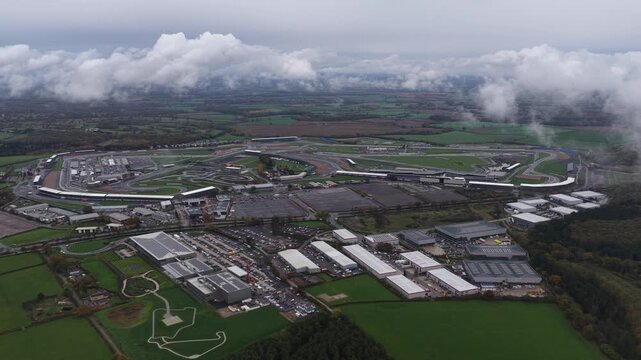 Silverstone race track, motorsports and auto racing facilitiy.