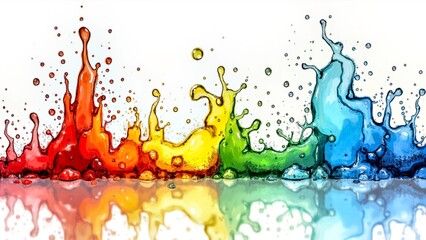 Color Splash Art Abstract Scene