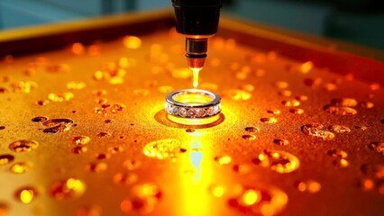 Micro art scene of technological components