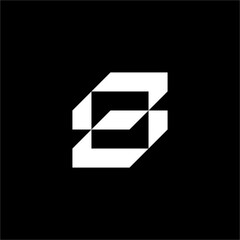 This futuristic "tB" or Bt monogram is a minimalist, elegant choice. It's a great brand mark for design agencies, high-tech startups, or luxury companies.