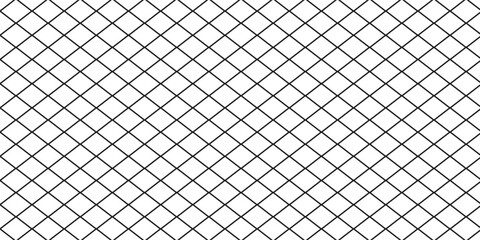 Black metal mesh seamless pattern vector illustration. Metal grid pattern. Silhouette Steel wire Chain link Fence Pattern. Wire mesh fence isolated on white background