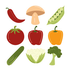 Vegetable Illustration Set