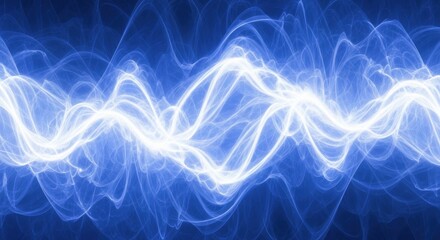 Electric Blue Plasma Discharge - Abstract Energy Flow.