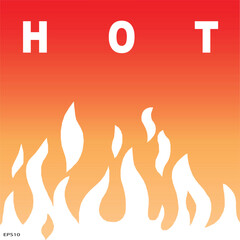 bright red background indicates hot atmosphere vector illustration