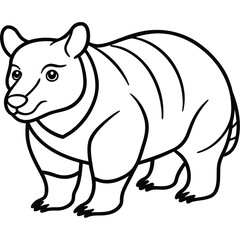 Detailed illustration of a wild animal in its natural habitat showcasing intricate details and vibrant colors for diverse design applications