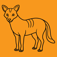 Vibrant nature animal illustration with bold colors and classic typography