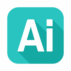 ai text in rounded square icon