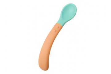 Silicone baby weaning spoon for infant feeding