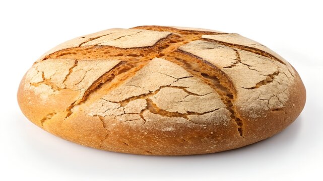 a rustic artisan bread round