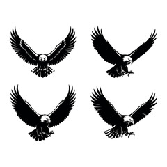 Obraz premium Eagle flying vector illustrations