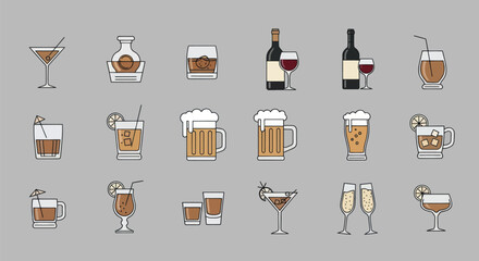 Celebrate with classic cocktails and vibrant drinks for your next project design now