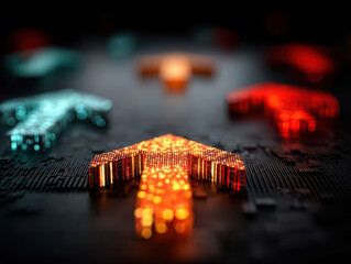 Exploring causal networks in politics and economics through vibrant visual metaphors