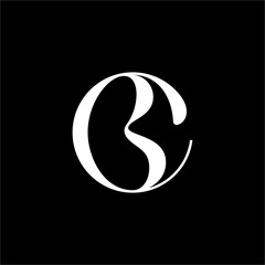 An elegant, stylized logo with letters "CB" or "BC". This luxurious design is perfect for high-end fashion, cosmetics, or exclusive consulting and finance brands.