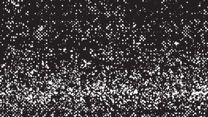 Grunge black and white rough background for abstract vector artwork. Distressed monochrome texture with grunge rough surface pattern. 