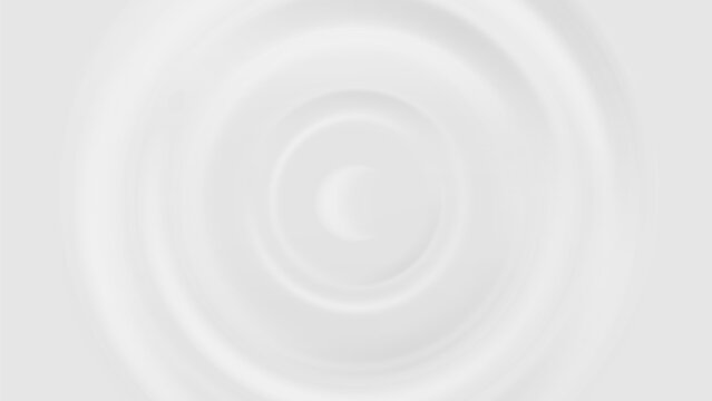 Milk or cream wave splash on white background. 3d top liquid yogurt ripple effect on surface. Abstract cosmetic pattern with creme swirl. Wavy shampoo puddle motion graphic. Smooth dairy product flow.