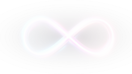 Timeless infinity PNG continuous vector branding design.