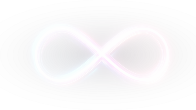 Timeless infinity PNG continuous vector branding design.