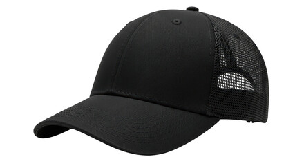 Classic black baseball cap fashionable headwear for everyday style and protection illustration