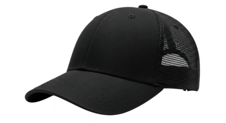 Classic black baseball cap fashionable headwear for everyday style and protection illustration