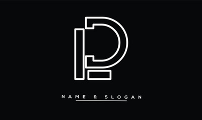 LD, DL Abstract Letters Logo Monogram