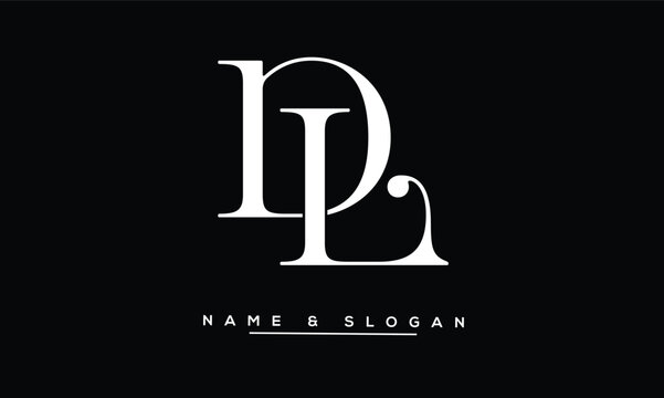 LD, DL Abstract Letters Logo Monogram