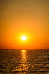 Sunset on the Ionian Sea in Greece