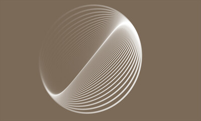 A delicate, swirling oval shape created from fine white lines.