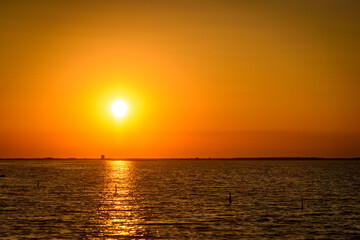 Sunset on the Ionian Sea in Greece