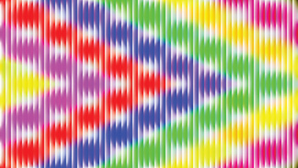 Vibrant abstract pattern with a dynamic spectrum of vertical lines, creating a colorful and energetic wave-like visual effect, perfect for contemporary digital art backgrounds