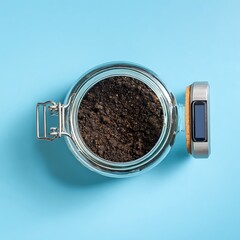Soil Sample Jar with Smart Wearable Technology Device