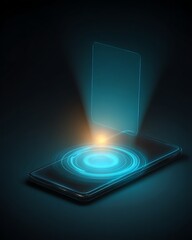 Futuristic Holographic Display Projected From Mobile Phone Interface Technology